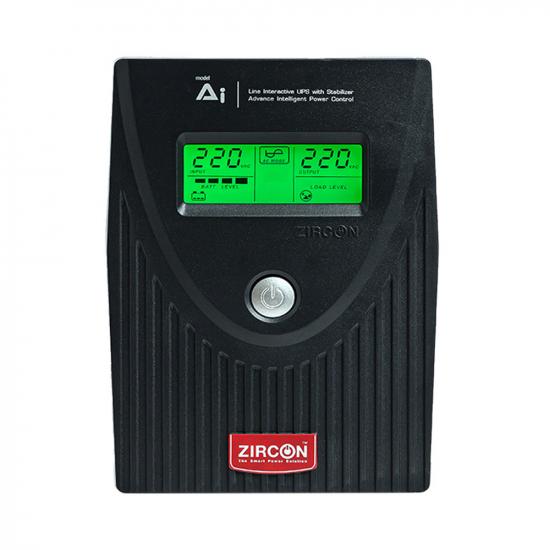 Zircon Line Interactive UPS/ A.i./ 1000VA/630W/ Eco Design 12V9AH (Tower type)