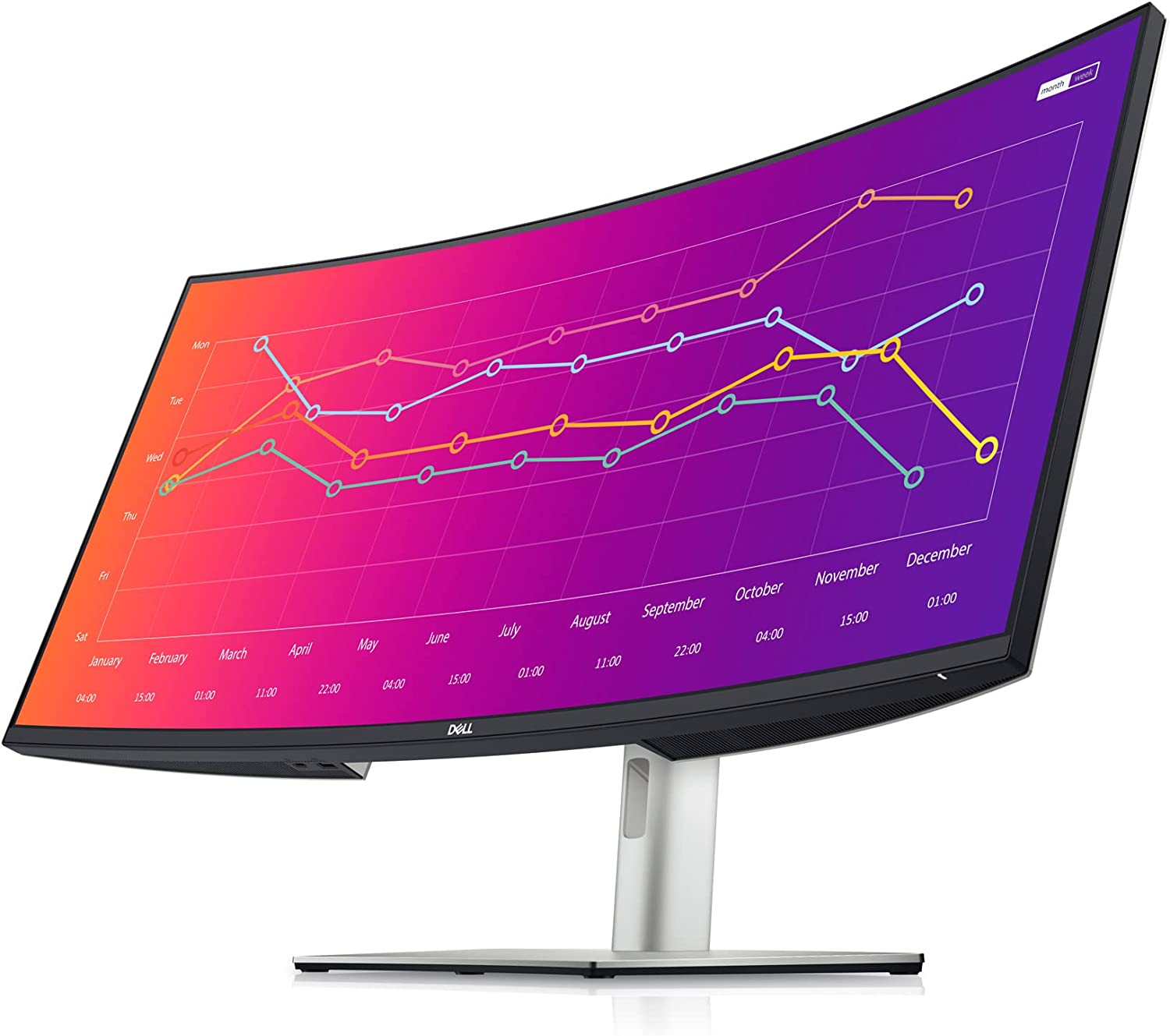 Dell Ultrasharp Curved Monitor U3821DW, 37.5” WQHD+, USB C PD 90W, RJ45