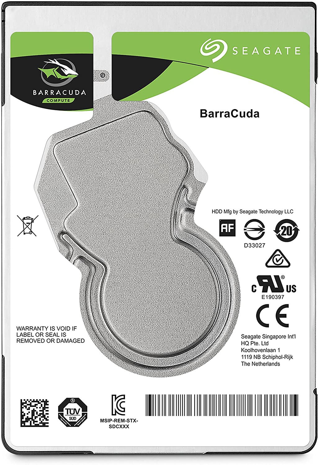 SEAGATE BARRACUDA 2.5" MOBILE HDD 4TB 5400RPM 128MB SATA6GB/S 2YRS