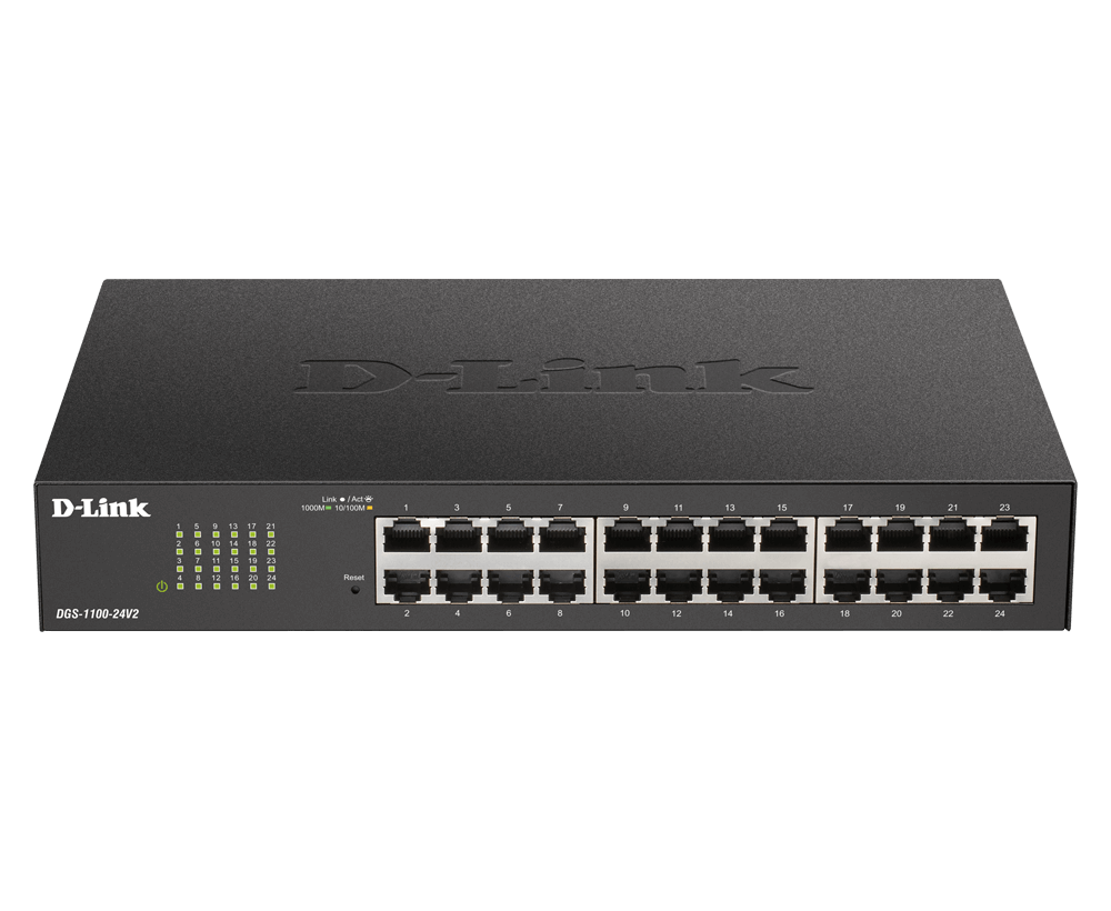 D-Link 24-Port Gigabit Smart Managed Switch (DGS-1100-24V2)