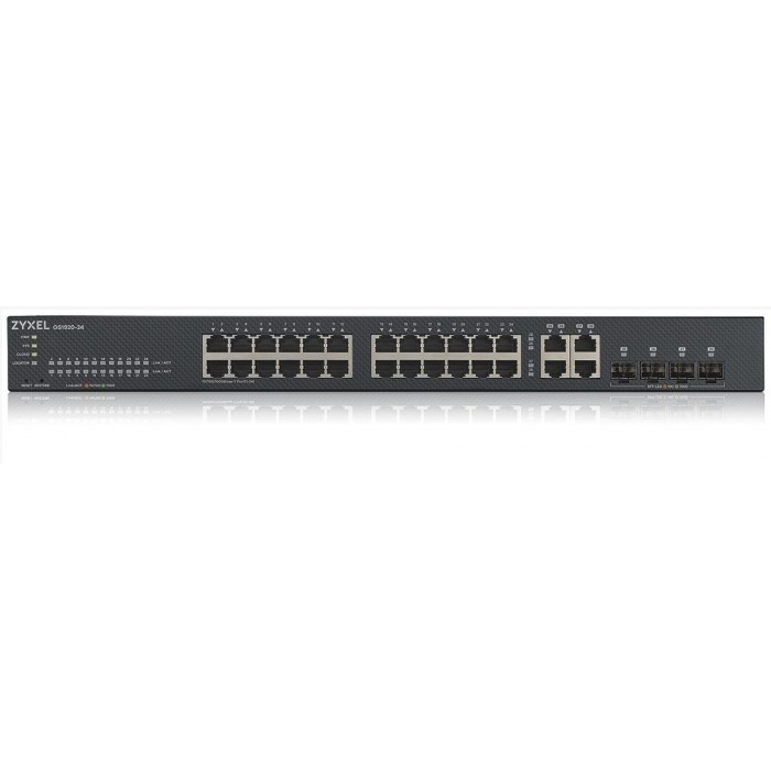 Zyxel GS1920-24v2 Smart L2-Managed Gigabit Switch 24 Port, 4 Port Combo SFP/RJ45