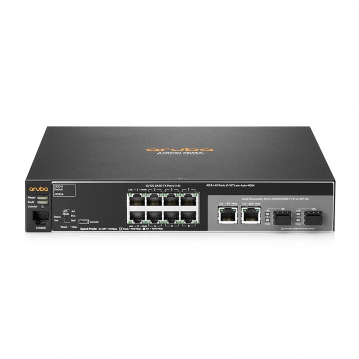 Aruba 2530-8 Switch (8 x 10/100 ports, 2 dual SFP ports)