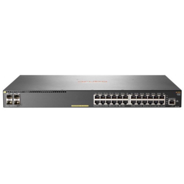 Aruba 2930F 24G PoE+ 4SFP+ Swch (24 x PoE+ ports, 4 SFP+ ports, 370W)10GbE uplinks