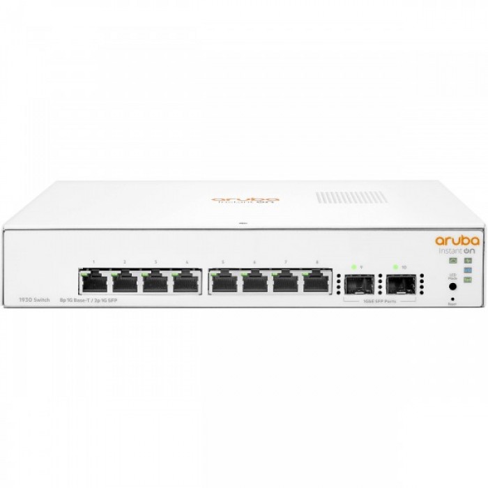 Aruba IOn 1930 8G 2SFP POE 124W Switch (8 x 10/100/1000 PoE+, 2 SFP)