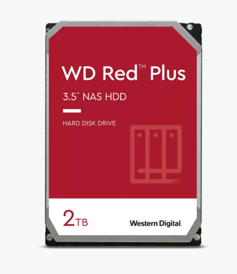 HDD WD 2TB NAS Red Plus SATA3(6Gb/s) 128MB 5400 RPM 3Y
