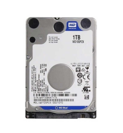 1 TB HDD 2.5" (ฮาร์ดดิสก์โน้ตบุ๊ค) WD BLUE 5400RPM SATA3 (WD10SPZX)