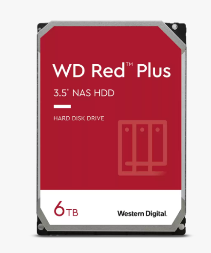HDD WD 6TB NAS Red Plus SATA3(6Gb/s) 128MB 5640RPM 3Y