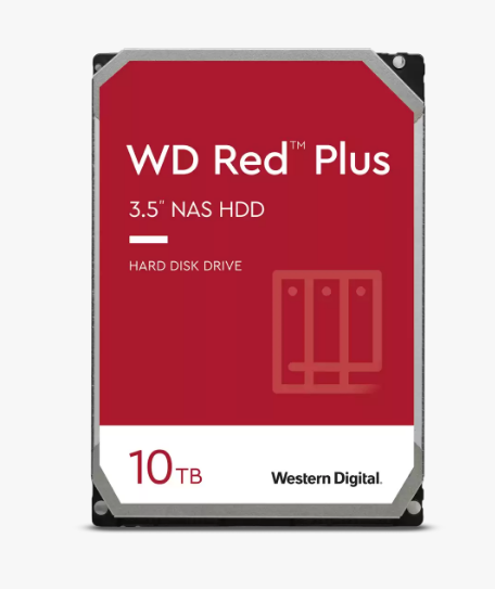 HDD WD 10TB NAS Red Plus SATA3(6Gb/s) 256MB 7200RPM 3Y