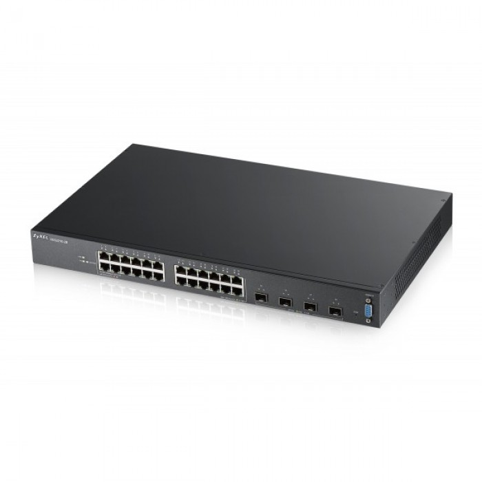 ZyXEL 24-port Gigabit L3 High Power PoE+ Managed Switch with 10GbE Uplink