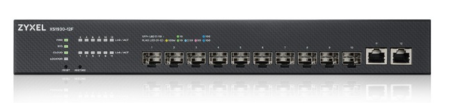 Zyxel 10 port 10G SFP+, 2 port Multi-Gig Copper (100M/1G/2.5G/5G/10G)