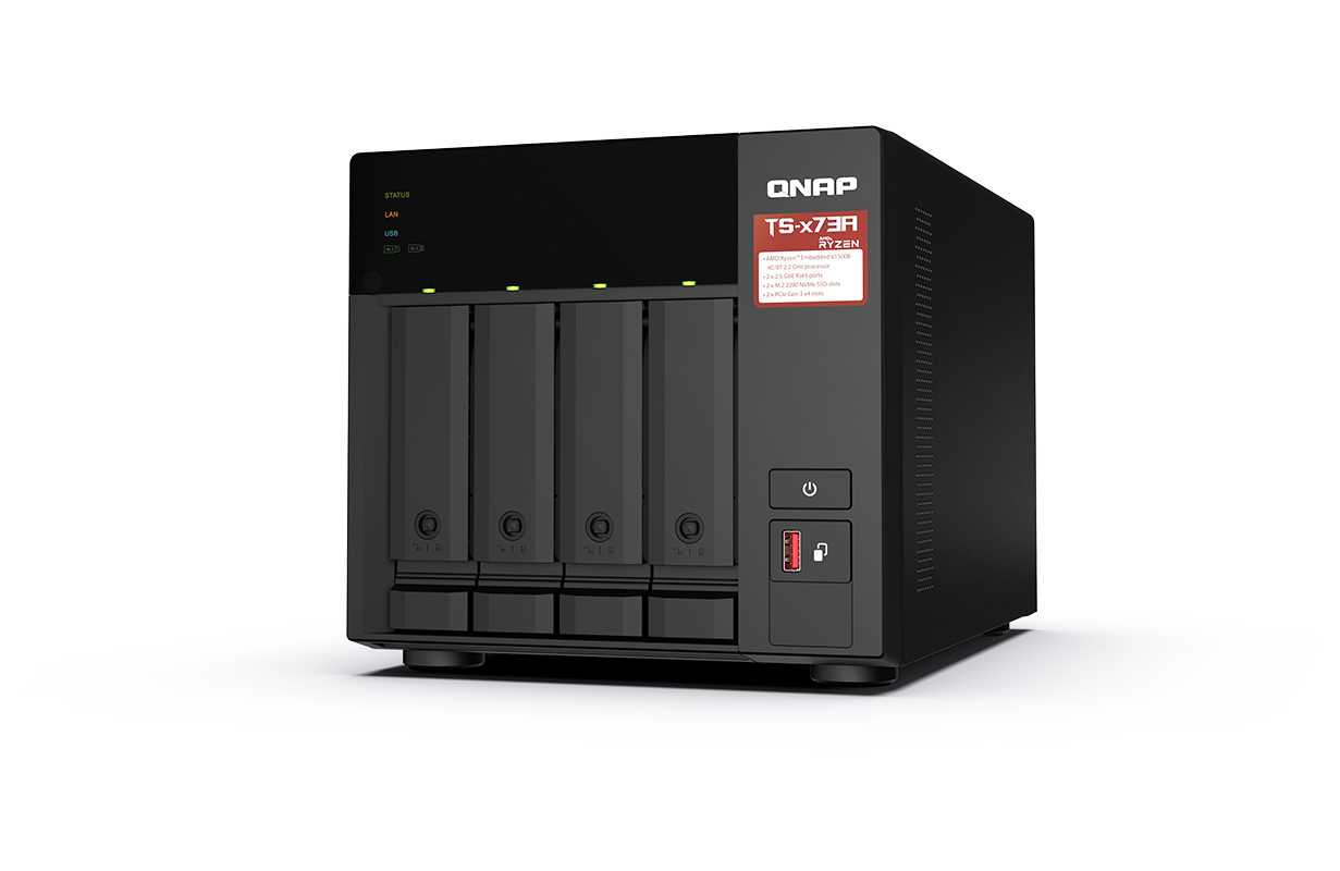 QNAP TS-473A-8G AMD Ryzen V1500B 4-Bay NAS