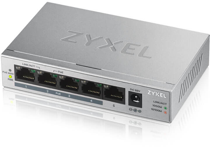 ZyXEL 5-port GbE, Unmanaged Switch Metal Case