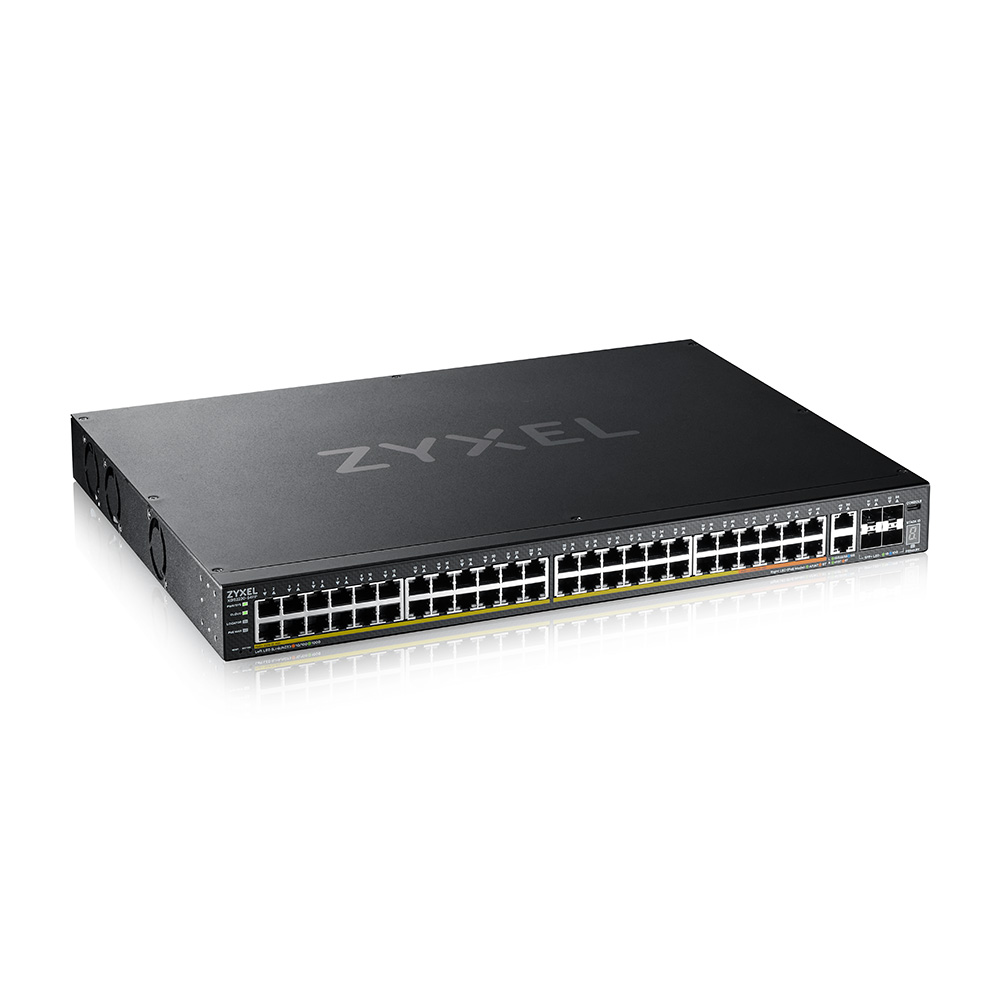 48 port Gigabit L3 Access Switch, 2xMulti-Gig, 4x 10G SFP+, PoE++ 960W (Up to 10 port PoE++)