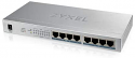 ZyXEL 8-port GbE, Unmanaged Switch Metal Case, PoE 802.3af และ 802.3at ที่พอร์ต 1-8, Power budget 60W 