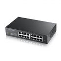 16-port GbE L2 Smart Switch, rackmount, fanless