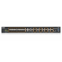 Zyxel 28-port 10GbE L2+ Switch, MultiGig, 12x 10G Copper, 8x 10G dual pers., 8x 10G SFP+. Dual PSU