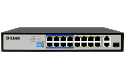 Switching Hub 16 Port D-LINK DES-F1018P-E (17'', 16 POE,2 Uplink,+ 1 SFP)