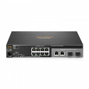 Aruba 2530-8-PoE+ Switch (8 x 10/100 PoE+ ports, 2 dual SFP ports, 67W)